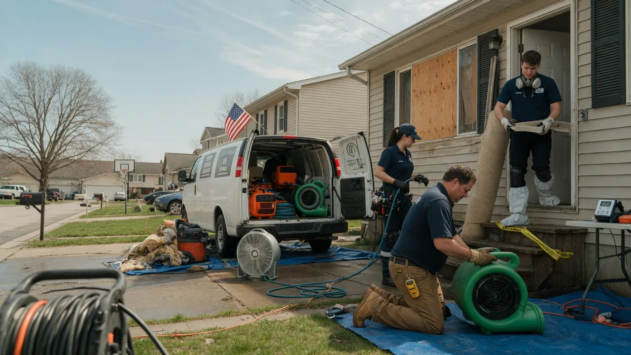 Water Damage Restoration in La Plume, PA near me